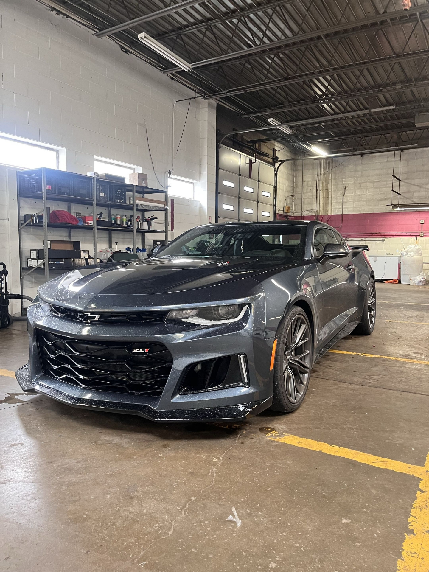 Gray Chevrolet Camaro ZL1 with ceramic window tint